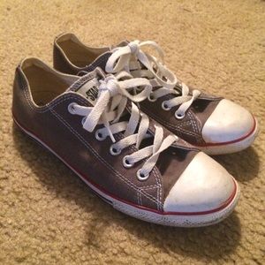 Converse gray low tops